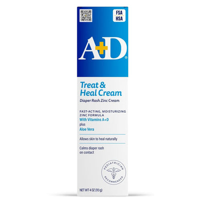 A+D Crema de tratamiento de sarpullido - Dimeticona + Óxido de Zinc 113gr