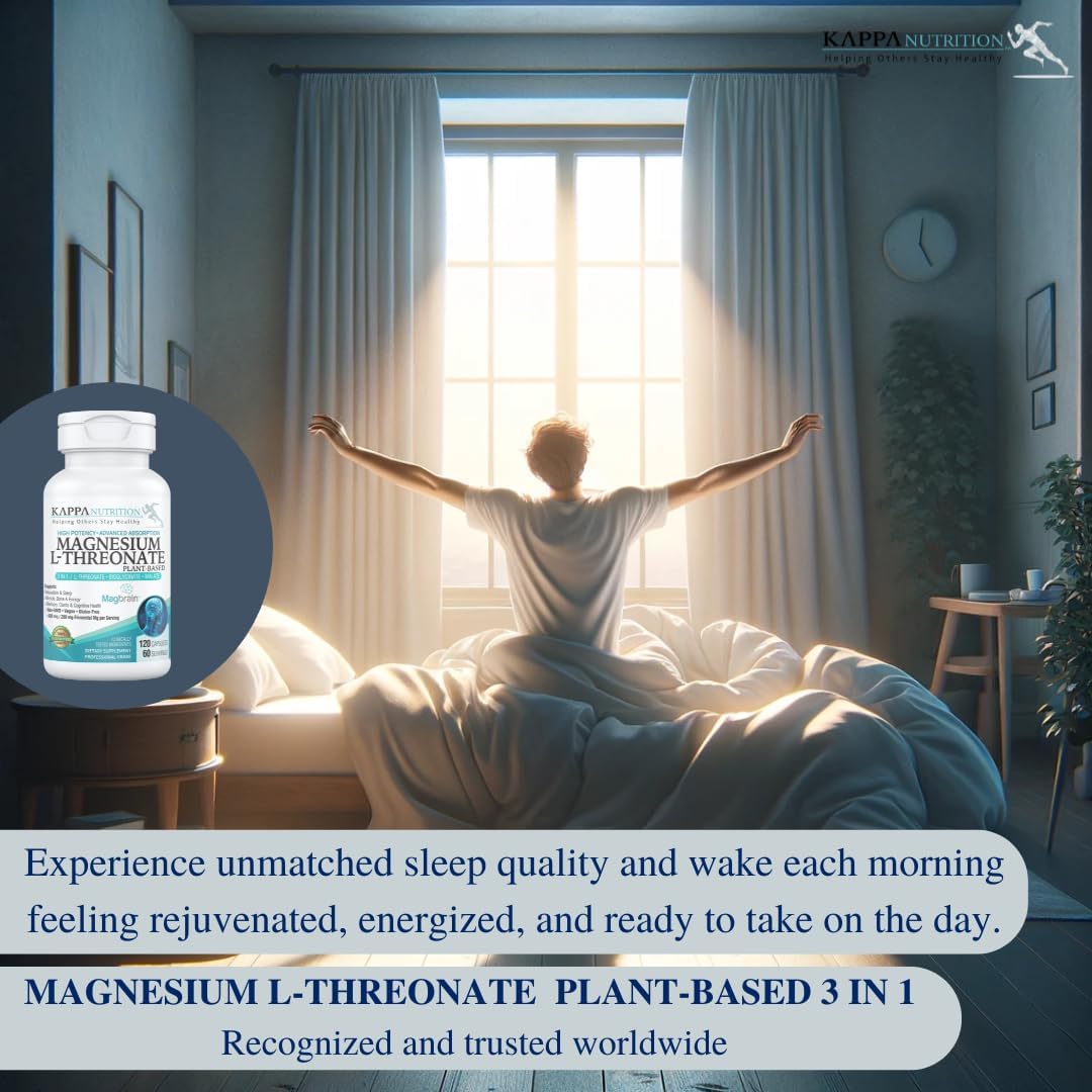 Kappa Nutrition, Magnesium L-Threonate Mag Brain, 120 capsulas