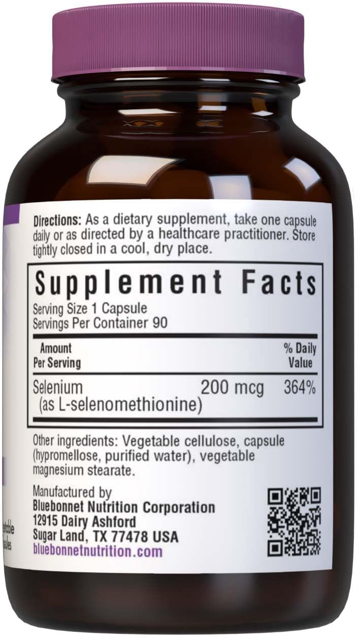 BLUEBONNET NUTRICIÓN SELENIO 200 mcg 90 CAPSULAS