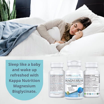 Kappa Nutrition Magnesium Bisglycinate Absorción superior - 120 Cápsulas