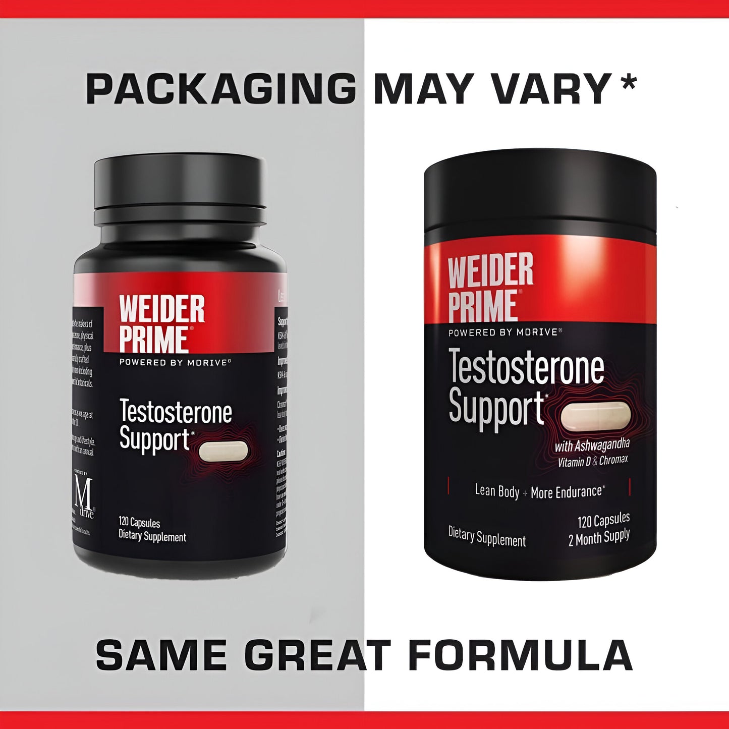Suplemento Weider Prime saludable de testosterona para hombres