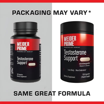 Suplemento Weider Prime saludable de testosterona para hombres