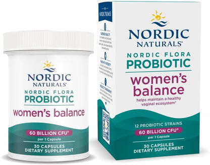 Nordic Naturals - Nordic Flora Probiotic, womens balance 60 billion CFU - 30 capsulas