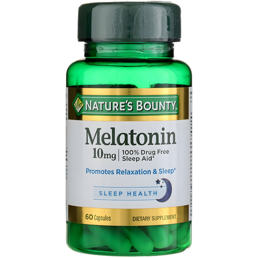 Melatonina 10mg , Natures Bounty - 60 capsulas