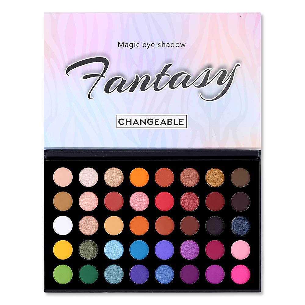 Ruoxi PRISM MAKEUP FANTASY CHANGEABLE Paleta de sombra de ojos profesional 40 colores