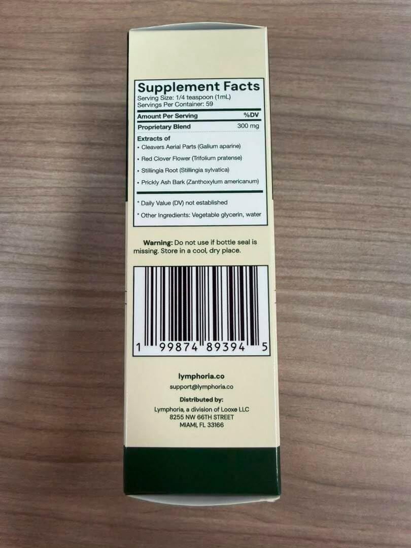 Gotas de drenaje linfático para aliviar la hinchazón y deshinchar, 59ml