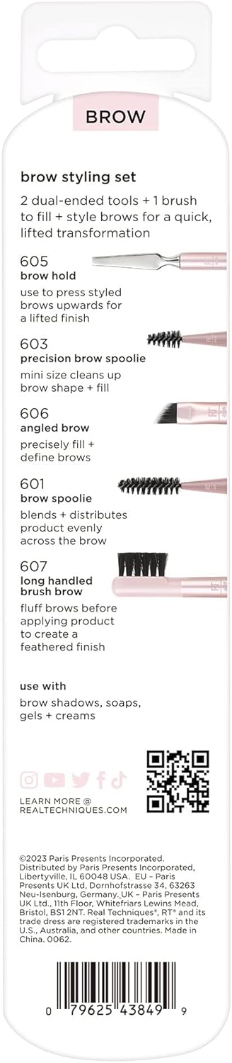 Real Techniques Brow Styling Set,juego de 3 piezas