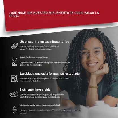 Intelligent Labs CoQ10 Ubiquinona 200mg con aceite MCT, apoyo para la salud cardíaca, 120 Softgels.