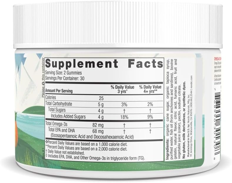 Nordic Naturals, Omega-3 Kids,  gummies