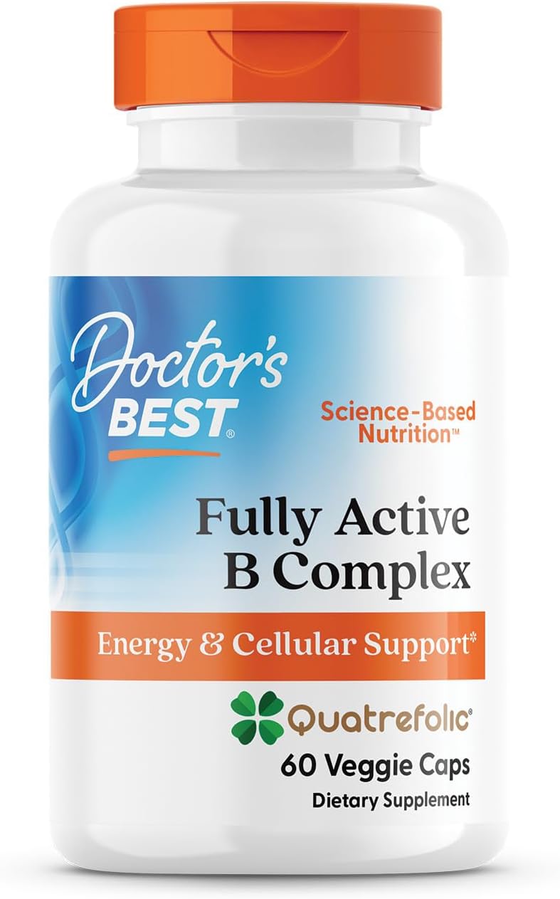 DOCTOR BEST Fully Active B complex con Quatrefolic -  Cápsulas