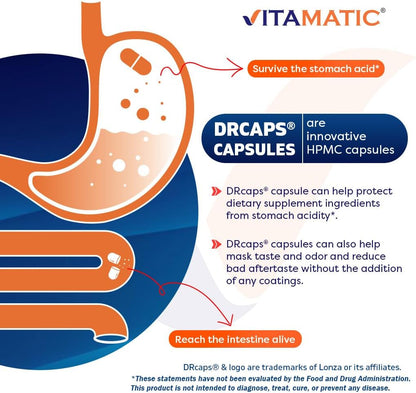 Vitamatic Bifidobacterium lactis - 20 mil millones por cápsula DR - 60 Capsulas