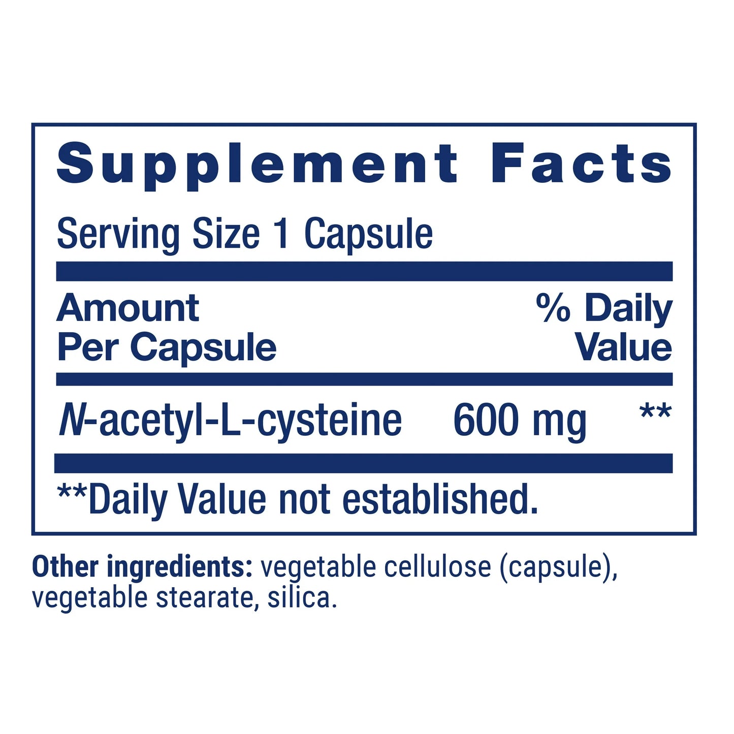Life extension - N-Acetyl-L-Cysteine (NAC) 600mg 60 cápsulas