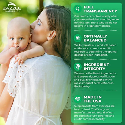 Zazzee MYO  INOSITOL Reproduccion y Fertilidad  120 Capsulas 2000 mg