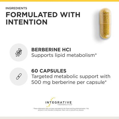Integrative Therapeutics - Berberine 500mg, 60 capsulas