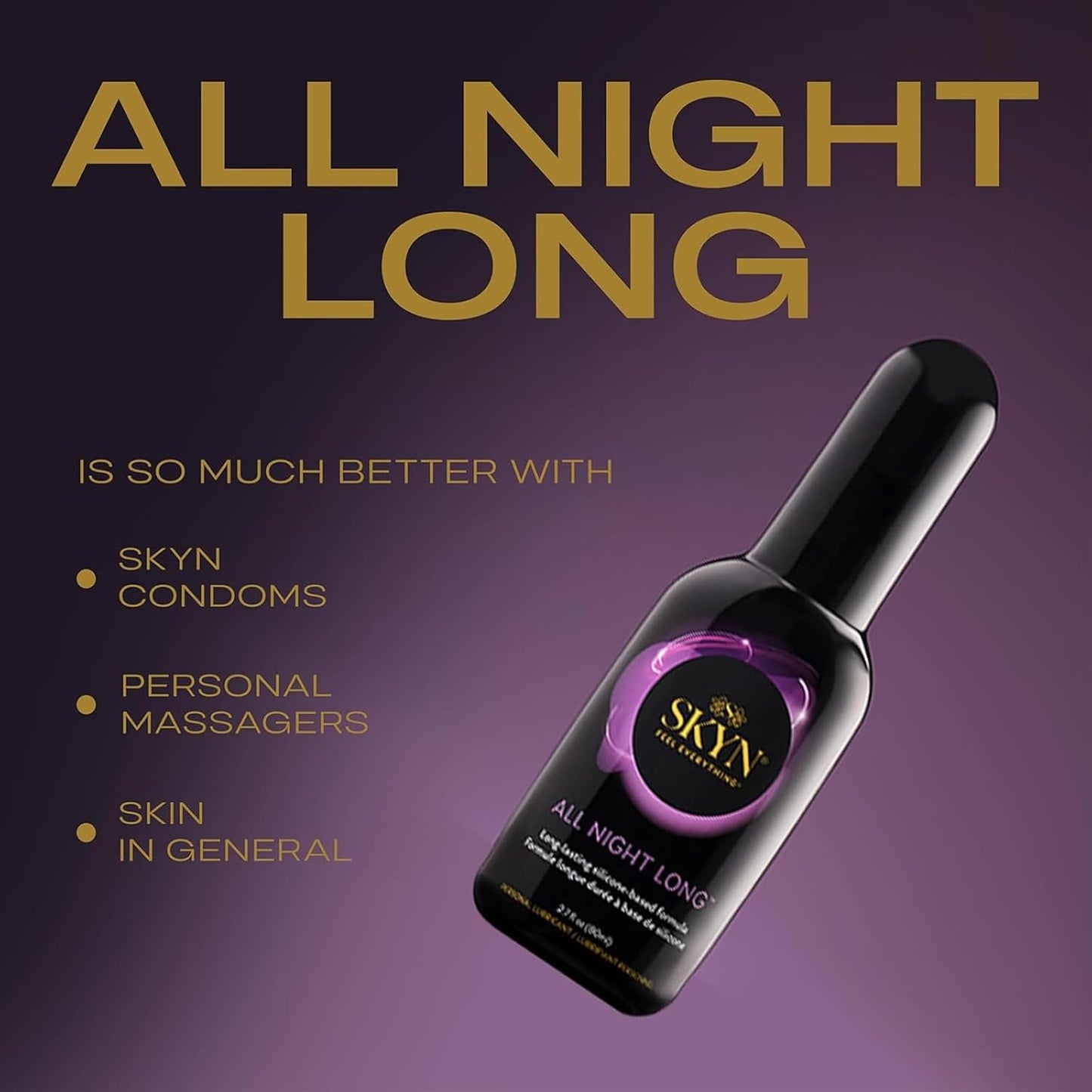 SKYN Lubricante de larga duración a base de silicona para toda la noche 80ml