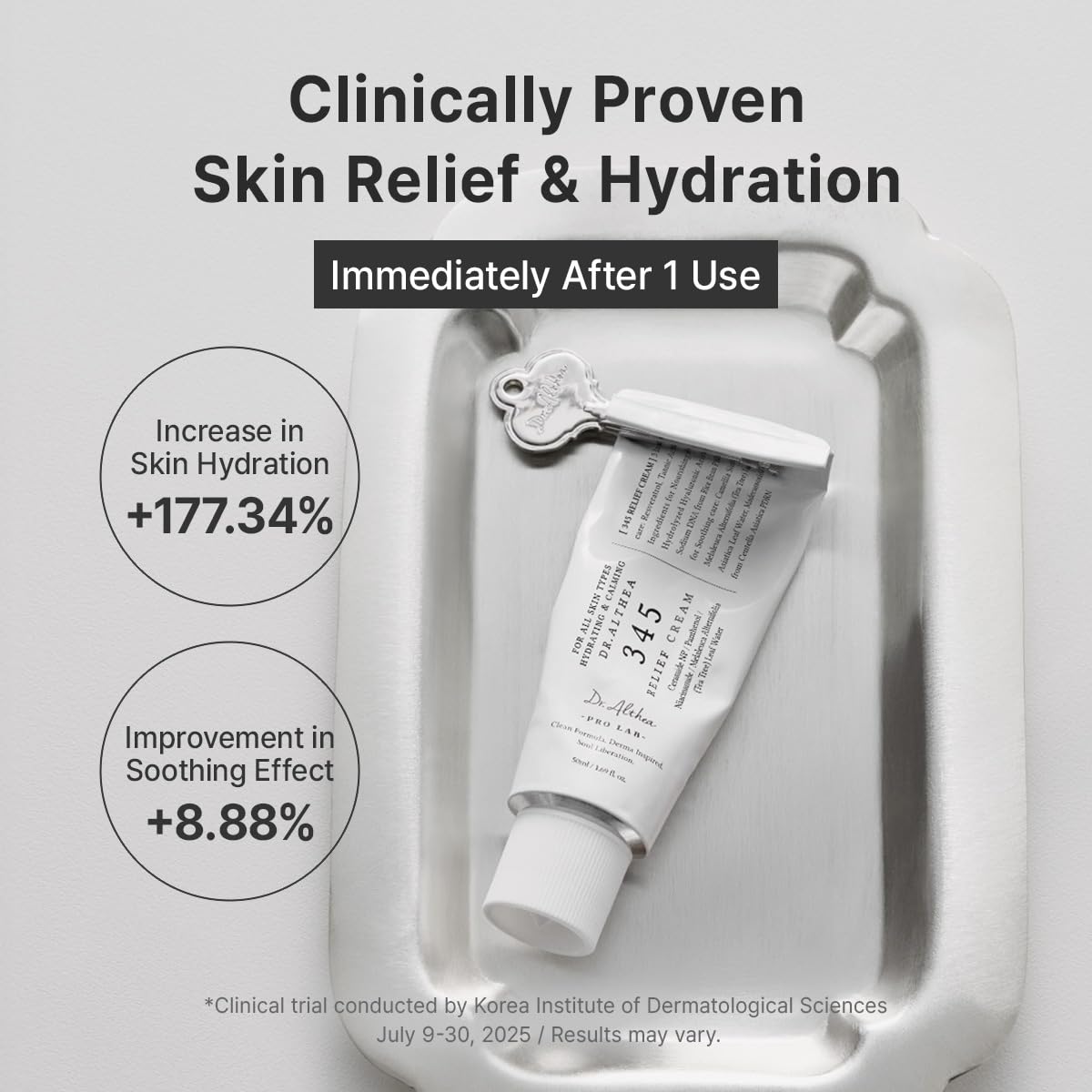 Dr.Althea 345 Relief Cream Dr.Althea Crema de Alivio 345  Hidratante para cuidado de Imperfecciones con PDRN y Niacinamida | Coreano para Todo Tipo de Piel, 50ml.