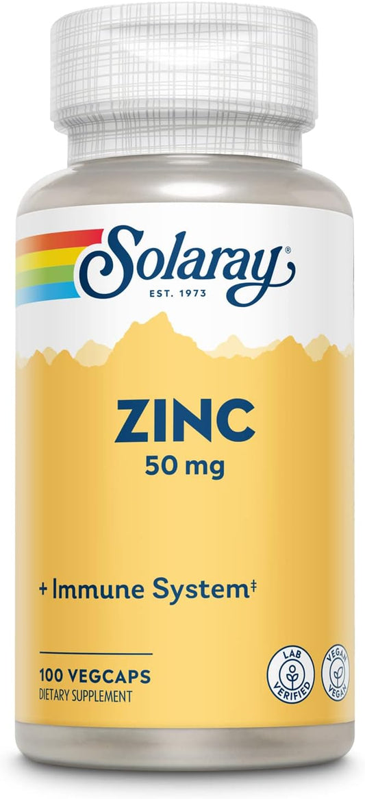 Solaray - Zinc 50mg, 100 Capsulas