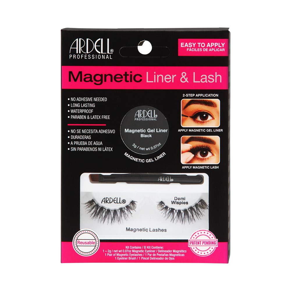 Delineador magnético profesional y pestañas Demi Wispies de Ardell en color negro