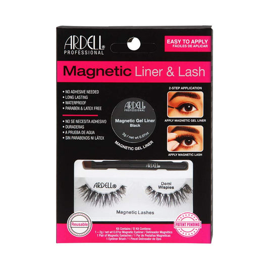 Delineador magnético profesional y pestañas Demi Wispies de Ardell en color negro