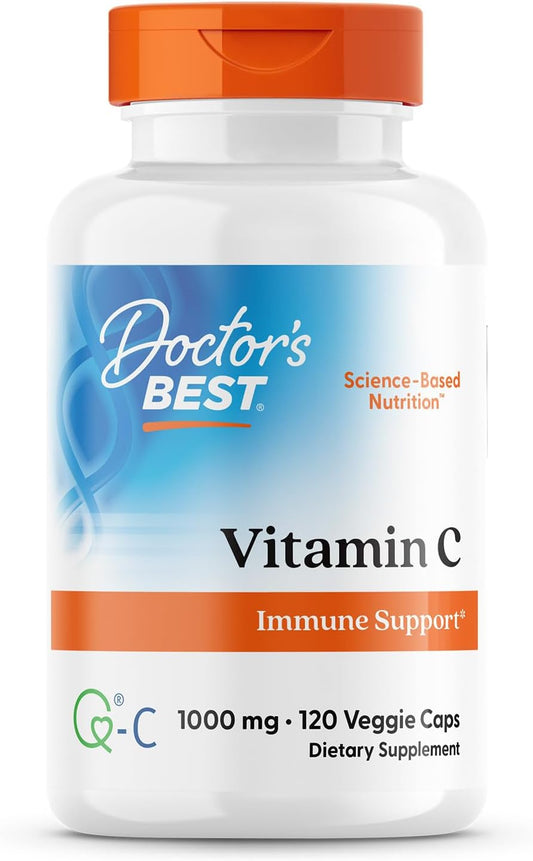 Vitamina C con Qualic 1000mg , 120 capsulas - Doctor Best