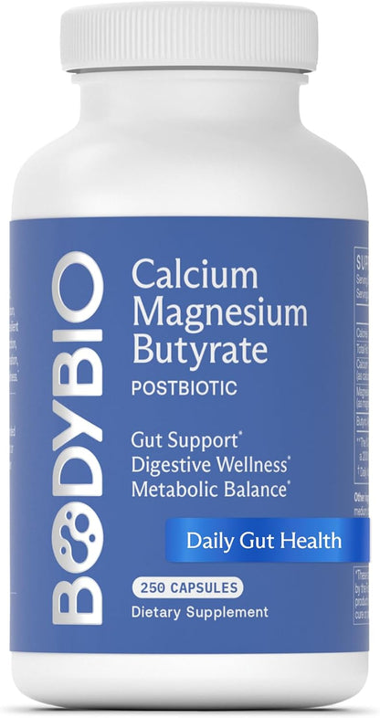 BodyBio Calcio/ Magnesio butyrate 250 capsulas