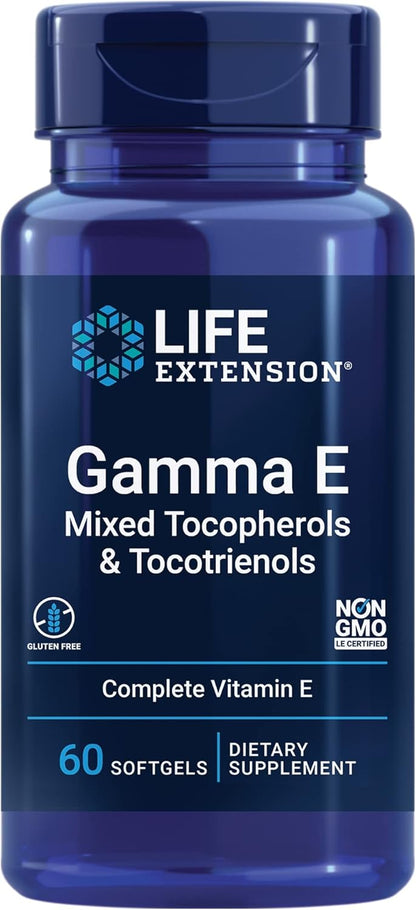 Life Extension  - Gamma E mixed tocopherols & tocotienols, 60 capsulas