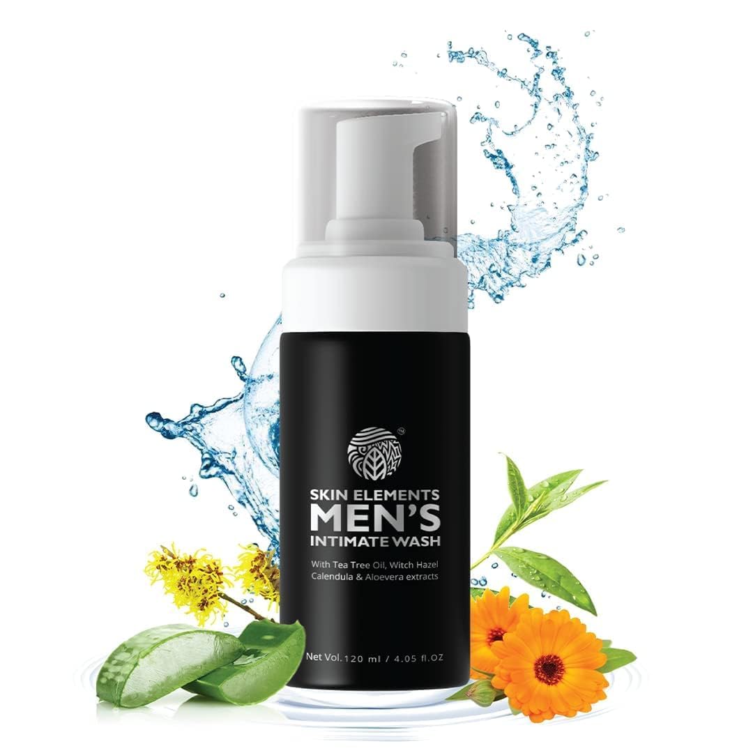 Skin Elements Lavado íntimo para hombres con aceite de árbol de té,  120ml
