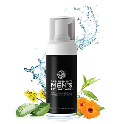 Skin Elements Lavado íntimo para hombres con aceite de árbol de té,  120ml