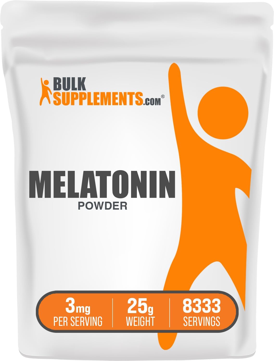 BulkSupplements. com Melatonina Powder 3mg en polvo - 25g (8333 servings)