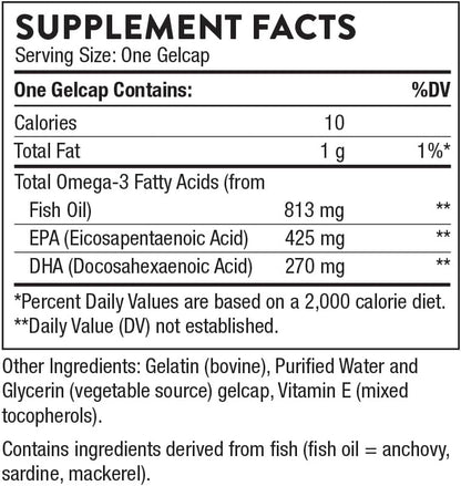Thorne - Super EPA 425mg EPA y 270mg DHA, 90 capsulas