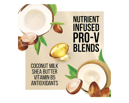 Pantene Pro-V Acondicionador nutritivo Leche de coco y manteca de karité (38,2 onzas líquidas)