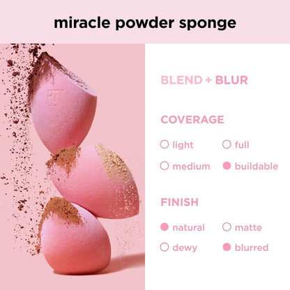 Real Techniques Surtido de esponjas para mezclar para maquillaje, paquete de 6
