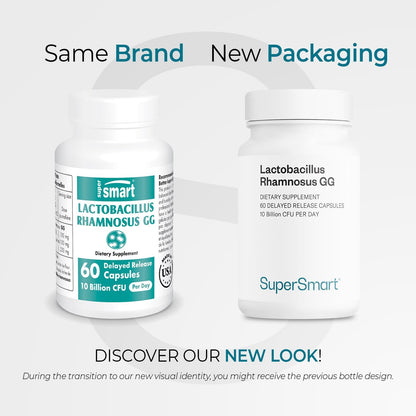 Super Smart - Lactobacillus Rhamnosus GG 10 Billion, 60 capsulas