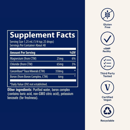 Trace Minerals - Ionic Boron 6mg , 59ml
