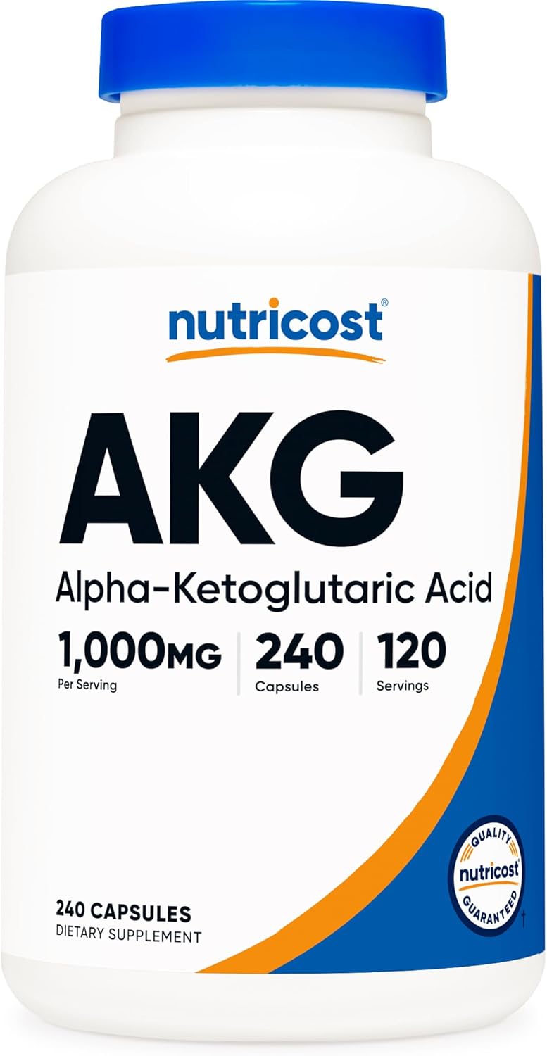 Nutricost AKG 1,000mg - 240 capsulas