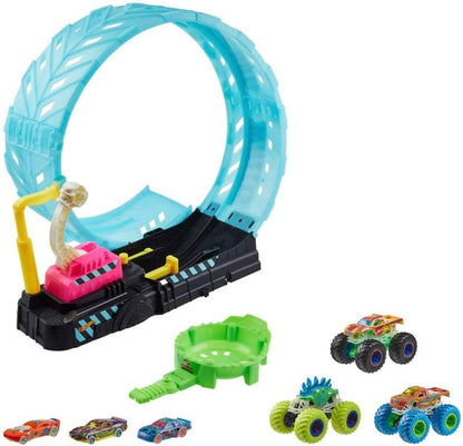 Mattel - HotWheels Monster Trucks, Glow in the Dark