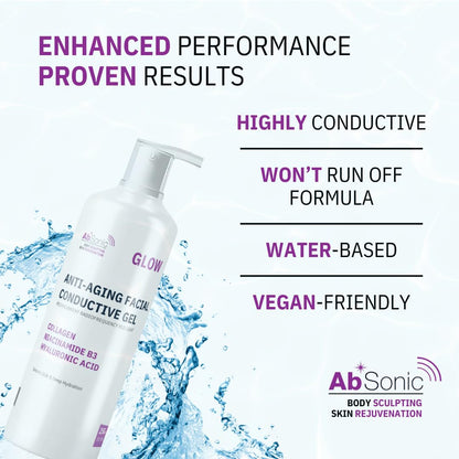 Absonic Gel conductor facial antienvejecimiento Glow, 250 ml