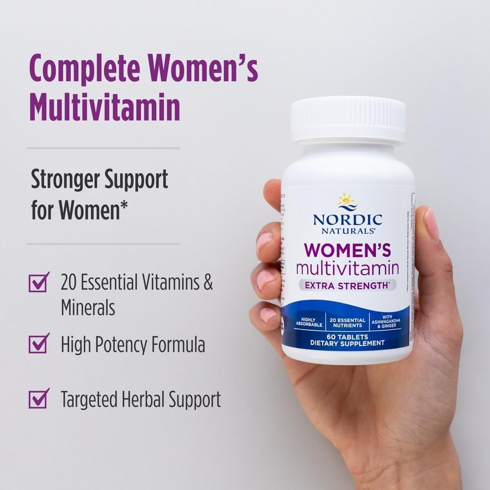 Nordic Naturals Multivitamínico extra fuerte para mujer, 60 Tabletas