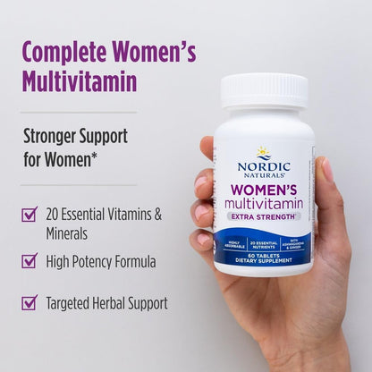 Nordic Naturals Multivitamínico extra fuerte para mujer, 60 Tabletas