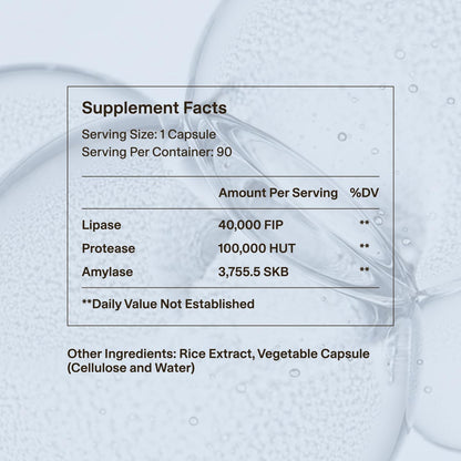 BoulerBio, Enzimas digestivas | 40,000 USP Lipase - Fórmula de reemplazo de enzimas pancreáticas, 90 Capsulas