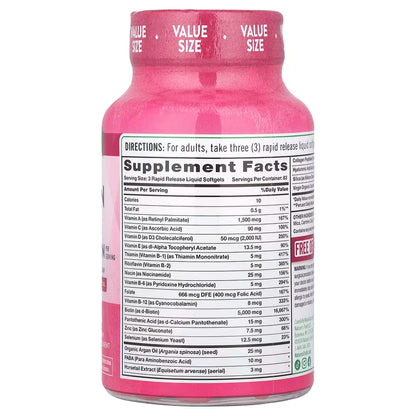 Nature´s Truth - Hair, Skin & Nails 5,000mcg BIOTIN - 250 cápsulas blandas líquidas de liberación rápida