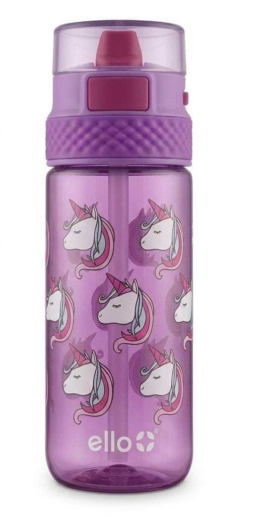 Ello  16 oz Tritan botella de agua con tapas de bloqueo a prueba de fugas