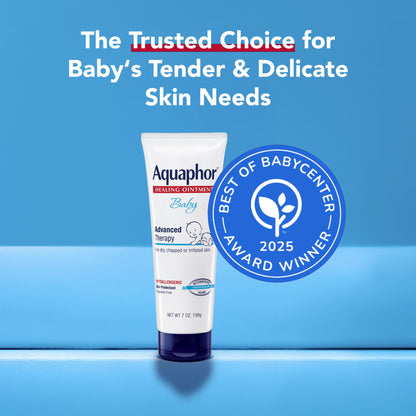 Aquaphor Baby Advanced Therapy Ungüento reparador y protector de la piel para bebés, 198g