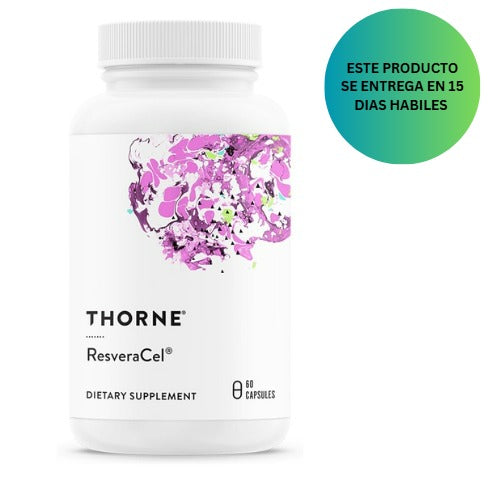 THORNE - ResveraCel - Ribósido de nicotinamida con fitosoma de quercetina y resveratrol - 60 capsulas