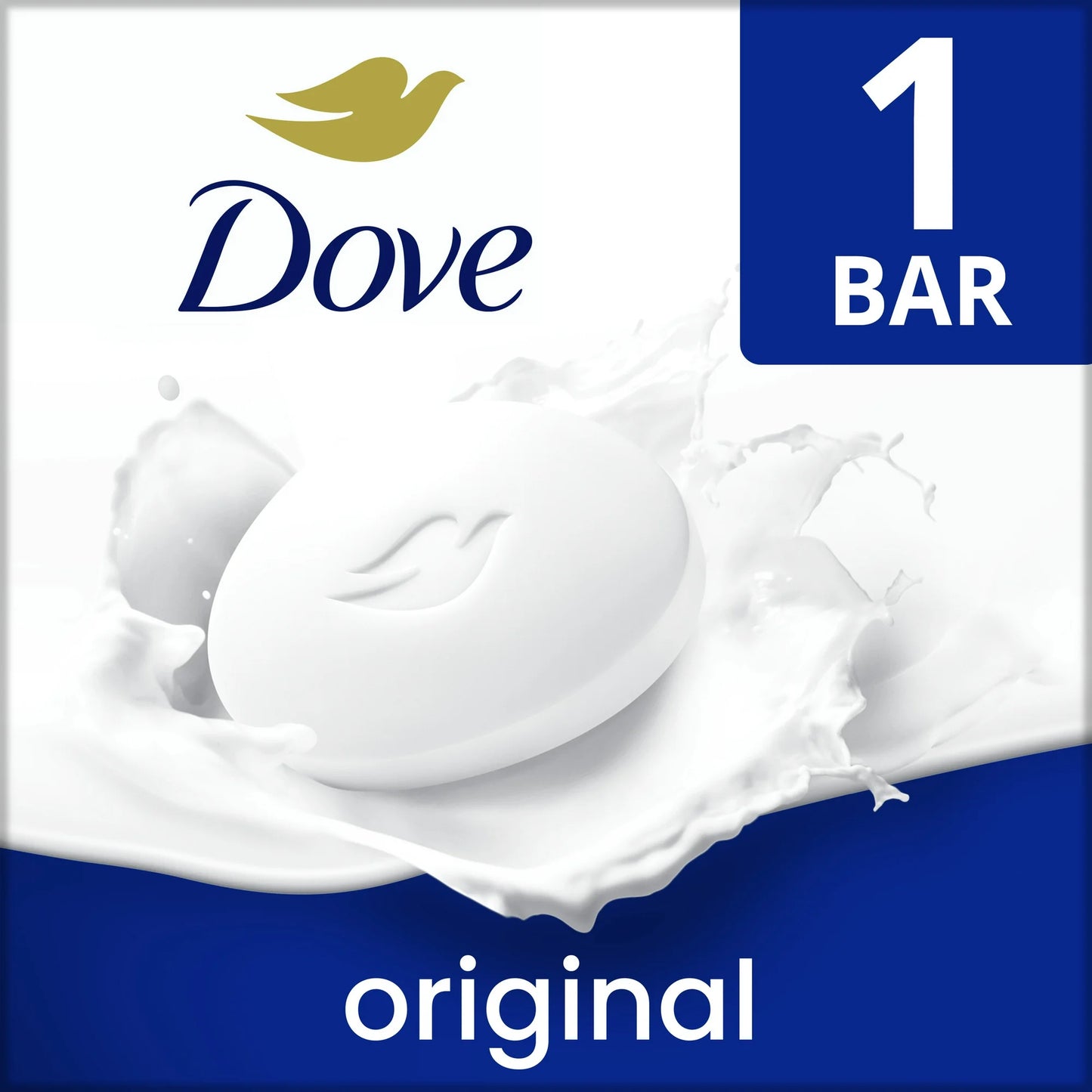 Jabón en barra Dove Beauty para mujer original con 1/4 de crema humectante para todo tipo de piel, 75gr