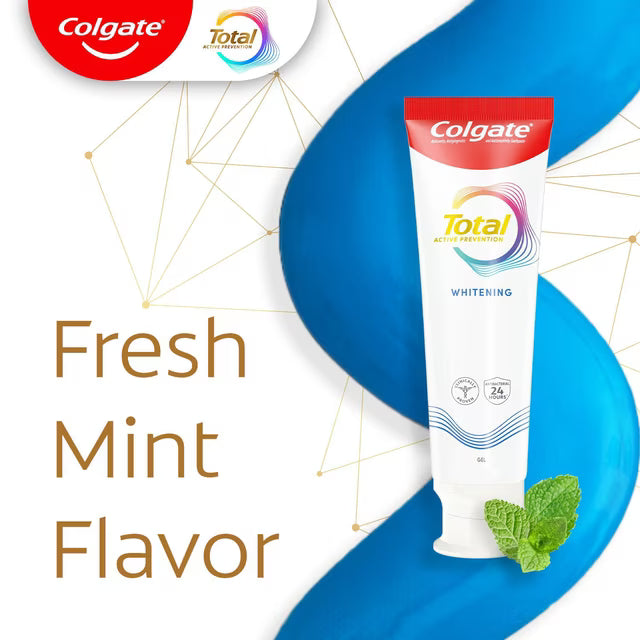 Colgate - Pasta de dientes en gel  Total Whitening, 170g