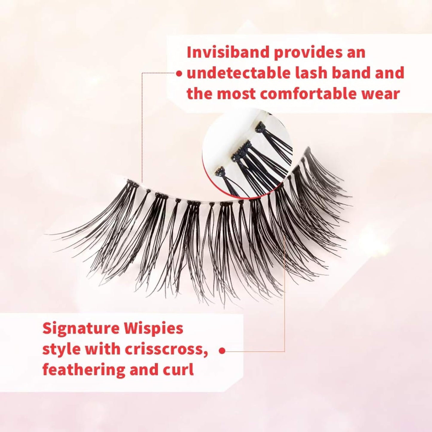 Pestañas Postizas Ardell Wispies 113 – Naturales y Ligeras, 6 Pares