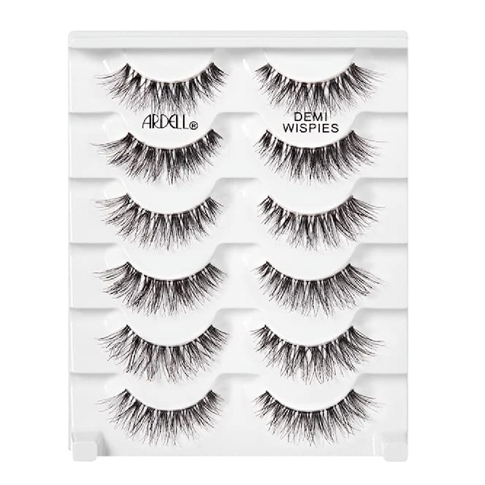 Pestañas Postizas Ardell Demi Wispies, Pestañas Postizas Ligeras con Banda Invisible 6 Pares