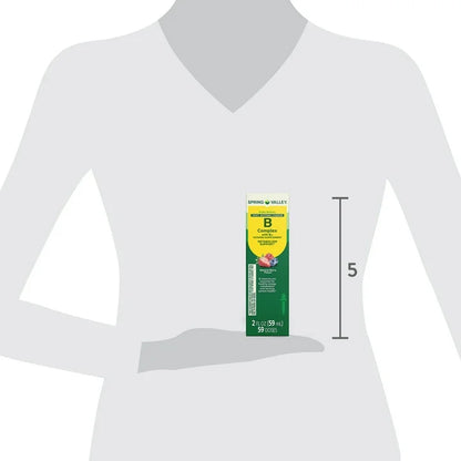 Spring Valley Complejo sublingual de vitamina B con vitamina B12, 59 ml