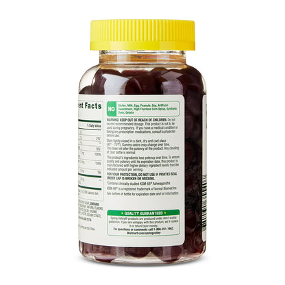 Spring Valley   Ashwagandha KSM-66 Vegetarian Gummies, Cherry, 60 Gomitas